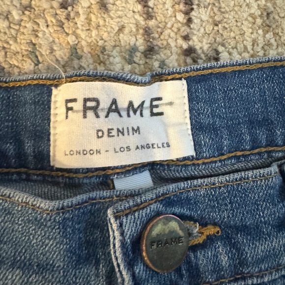 FRAME denim Le Cutoff shorts size 27. Quiet luxury neutral minimalist festival - Picture 7 of 9
